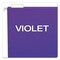 Pendaflex 1/5-Cut Tabs Letter Size Colored Hanging Folders - Violet (25/Box)